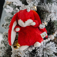 Tiny Floppy Nibble Bunny- 8"- Cranberry
