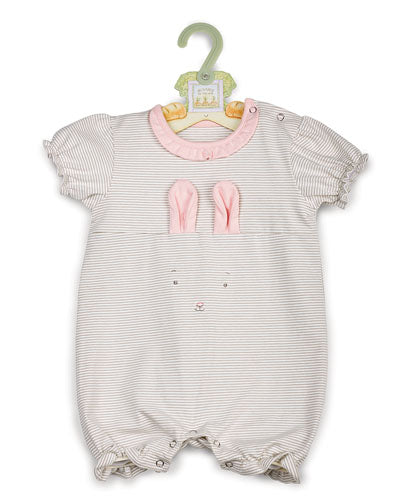 Blossom Romper - gray/pink