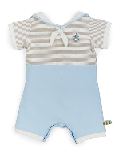 Sailor Bud Bunny Romper - 3-6 mo