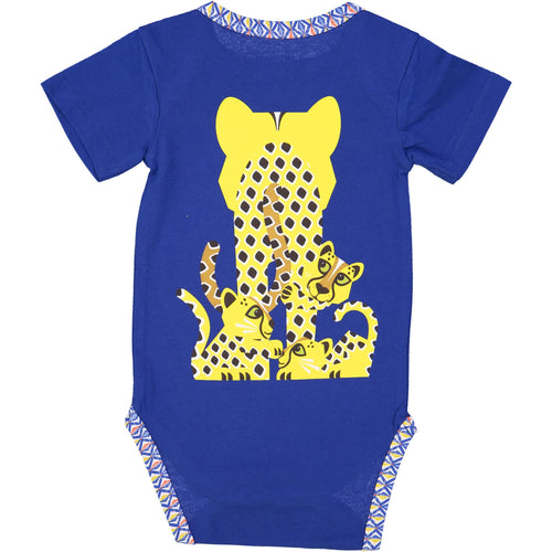 CEP - Cheetah (Blue) Short Sleeves Bodysuit