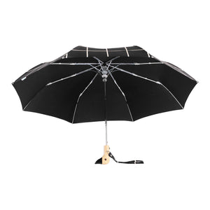 Black Grid Compact Umbrella